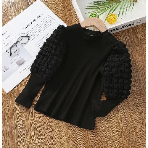 Girls Puffy Hand Blouse