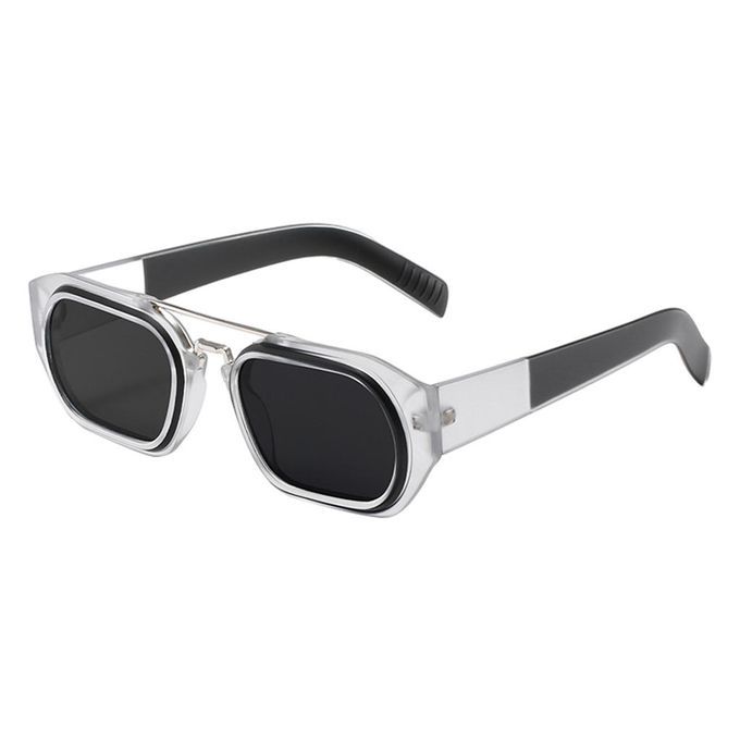 Gothic Shaped Rectangle Sun Glasses Outdoor Party Props Black Gray