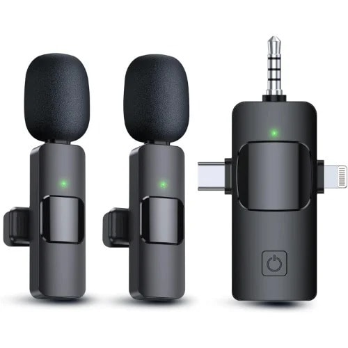 Wireless Lavalier Microphone 3 In 1