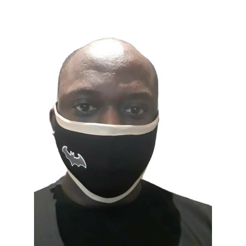 Bat Inspired Premium Breathable Protective Facemask - Black