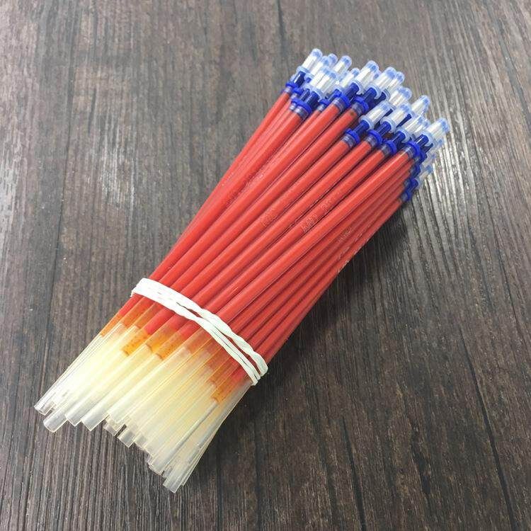 100pcs Silver Leather Marking Pen Refill Red (red)