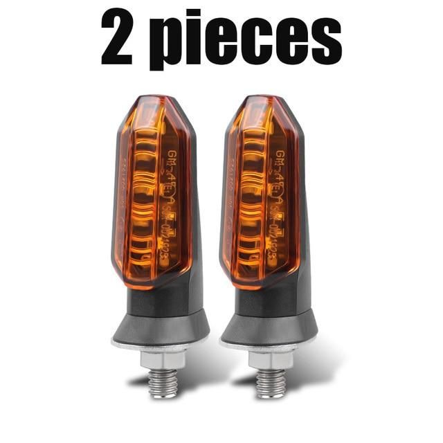 8mm Mini Motorcycle LED Turn Signal Lights Amber Flashing Light Blinker Turn Signal lamp 12V Moto Indicator Lamp Accessories