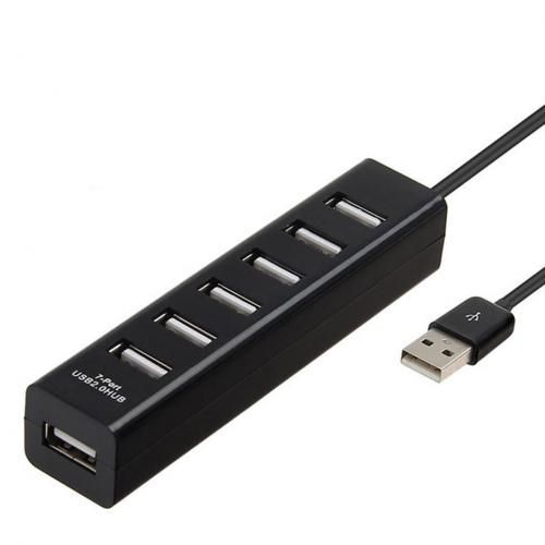 7-Port USB 2.0 Hub One To Seven PC Extension Splitter