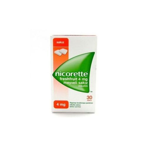 Sakiz Fresh Fruit Quit Smoking Chewing Gum Lozenges- 4mg - Nicorette