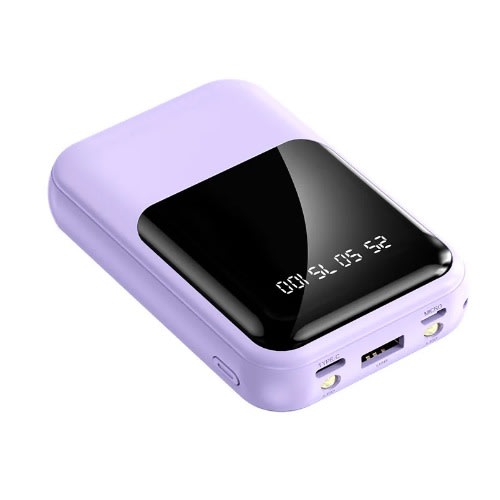 Powerbank With In-built Charging Cables  - 20000mAh  - Purple