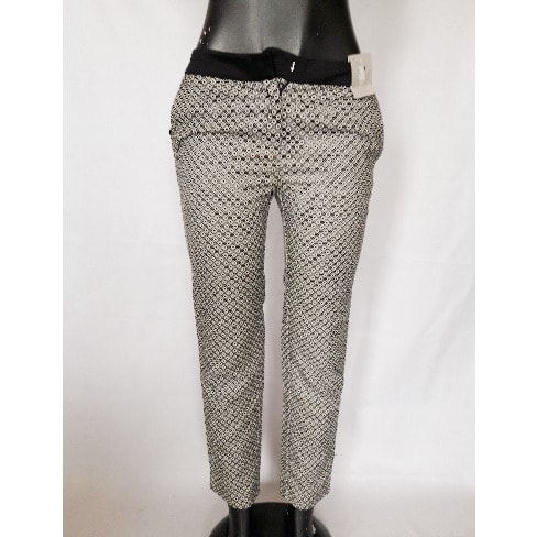 White And Black Ankle Pant