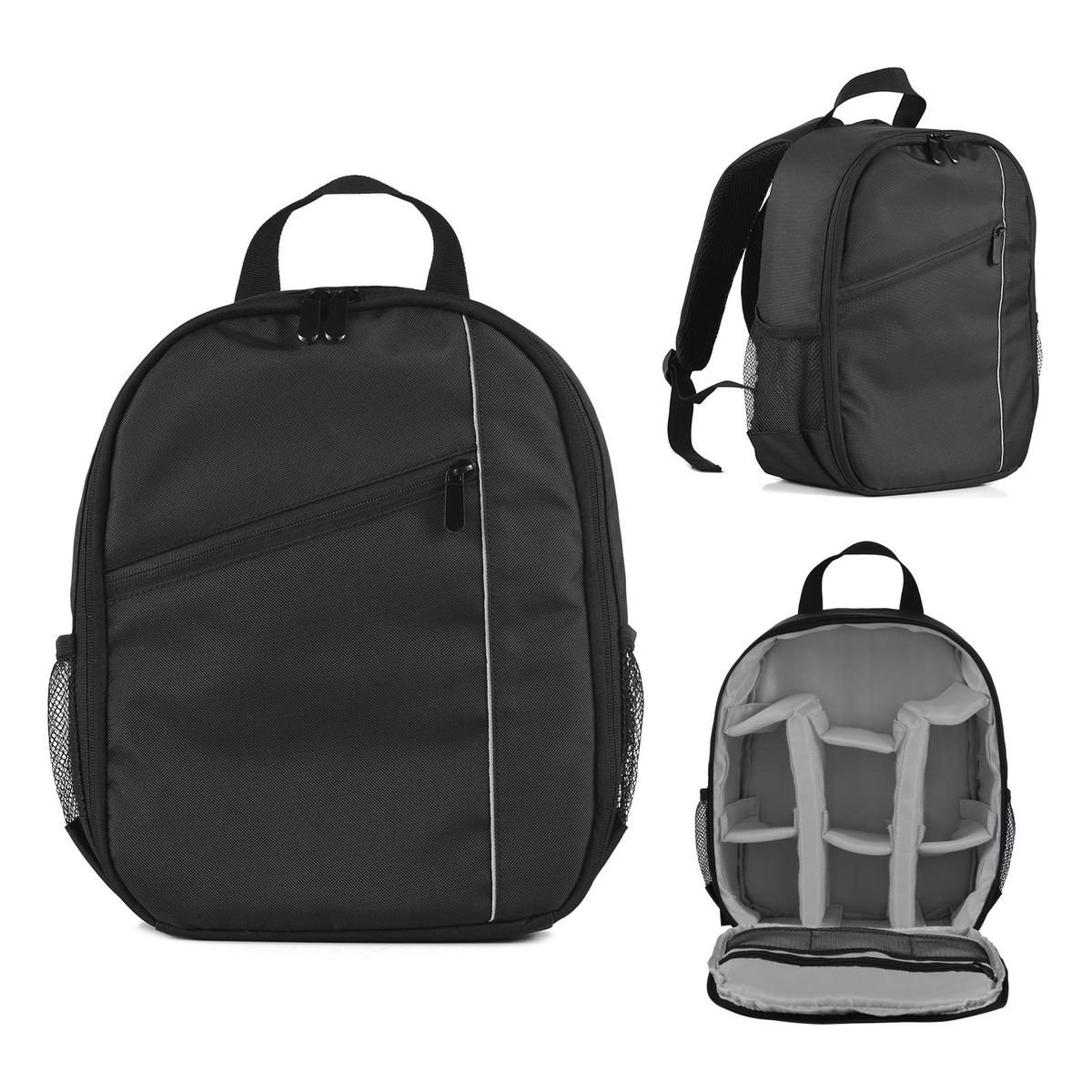 Small Camera Backpack Outdoor Camera Bag Water-resistant Shock-proof Camera Case Replacement for Sony Canon Nikon DSLR/ SLR/ Mirrorless Cameras