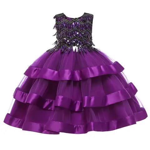 Smoking Sequins Girls' Party Dress/gown