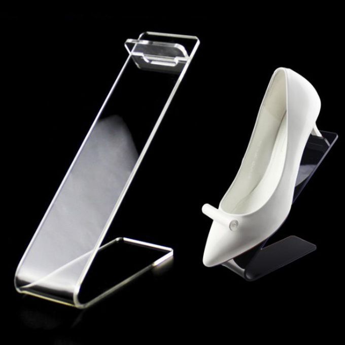 Clear Acrylic High Heel Display Rack Flat Shoes Holder Stand Retail