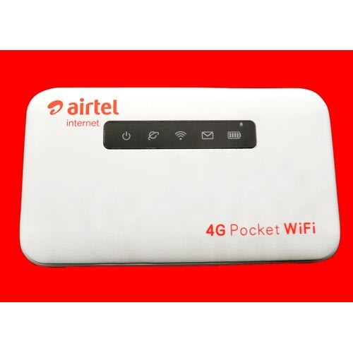 AIRTEL Universal 4G LTE Mobile WiFi Hotspot With Lan Port - 2600mAh - 5GB Data