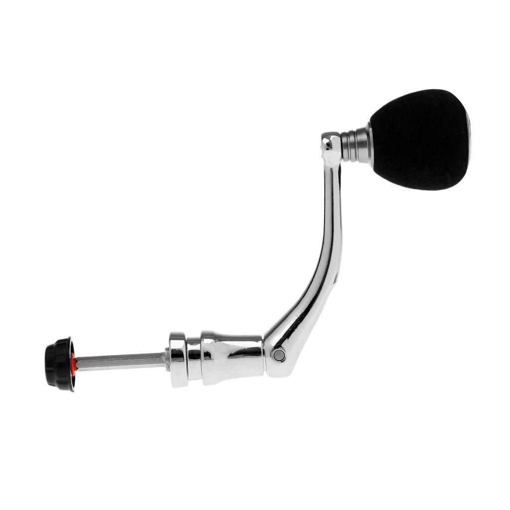 Stainless Steel /Rocker Reel Handle For 4000 Black Silver