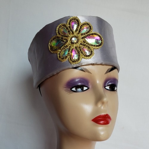 Turban Cap - Silver