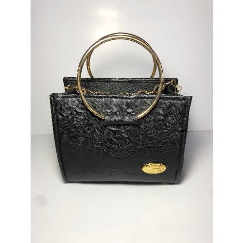 Ladies Handbag - Black and Gold