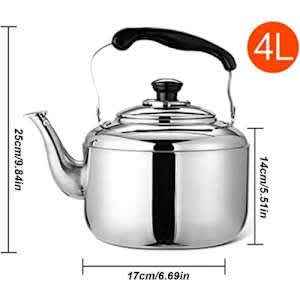 Stainless Steel Whistling Boiling Kettle - 4l