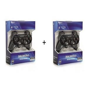 2 x PS3 Gamepad Dual Shock Wireless Game Controller..