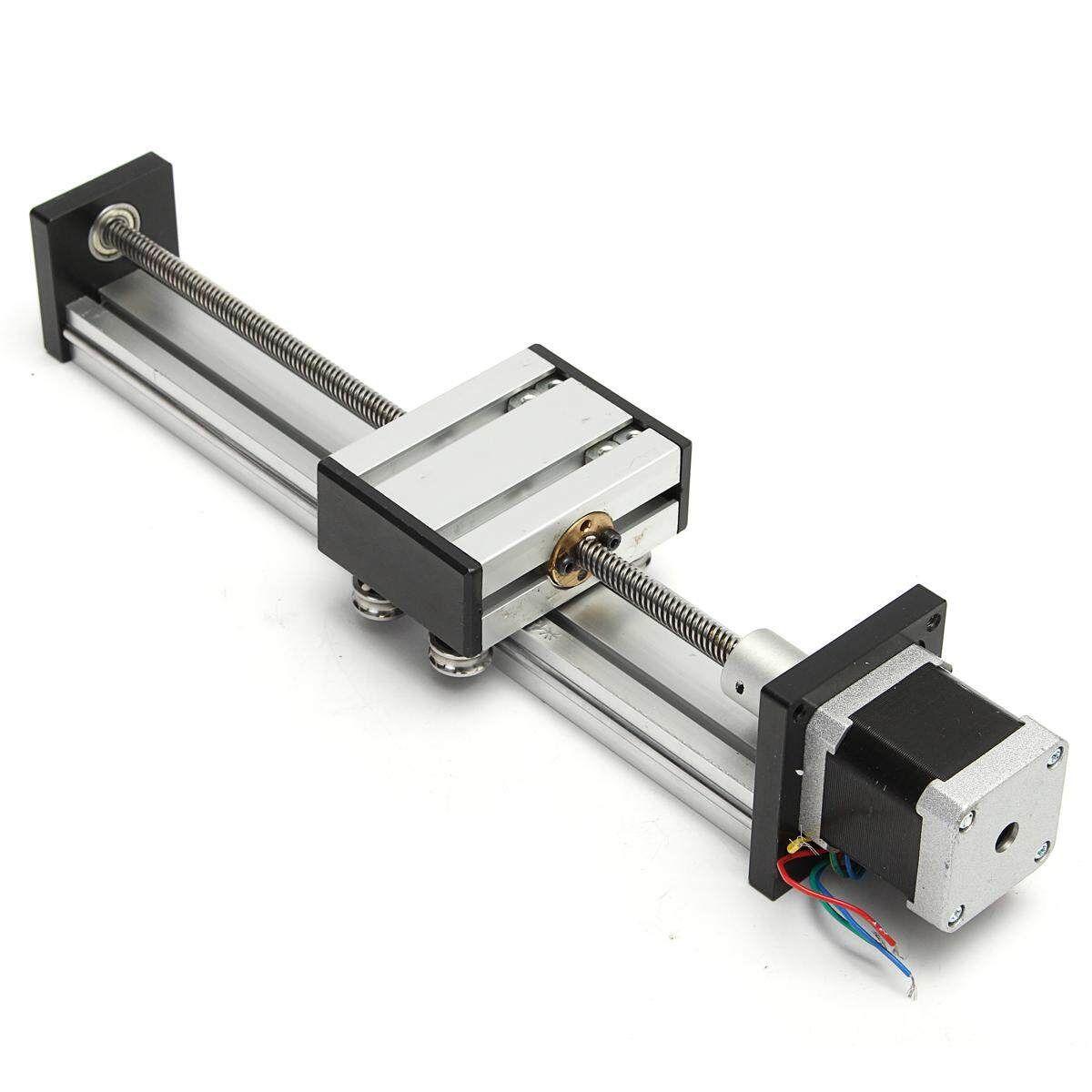 Linear Motion Lead Screw Slide Stage 200mm Stroke Actuator + Motor