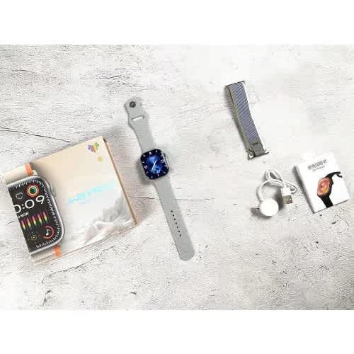 Latest Jw9 Pro 2 Series 9 Smart Watch Amoled 2.10&rdquo; Display Wireless Charging 2 Strap 300mAH 5V