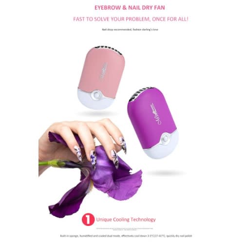 Mini Air Cooling Fan And Nail Dryer
