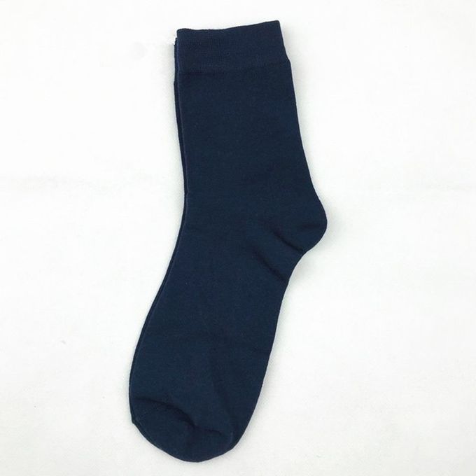 Winter Autumn Omfortable Solid Olor Business Style So Ks Middle Length-dark Blue