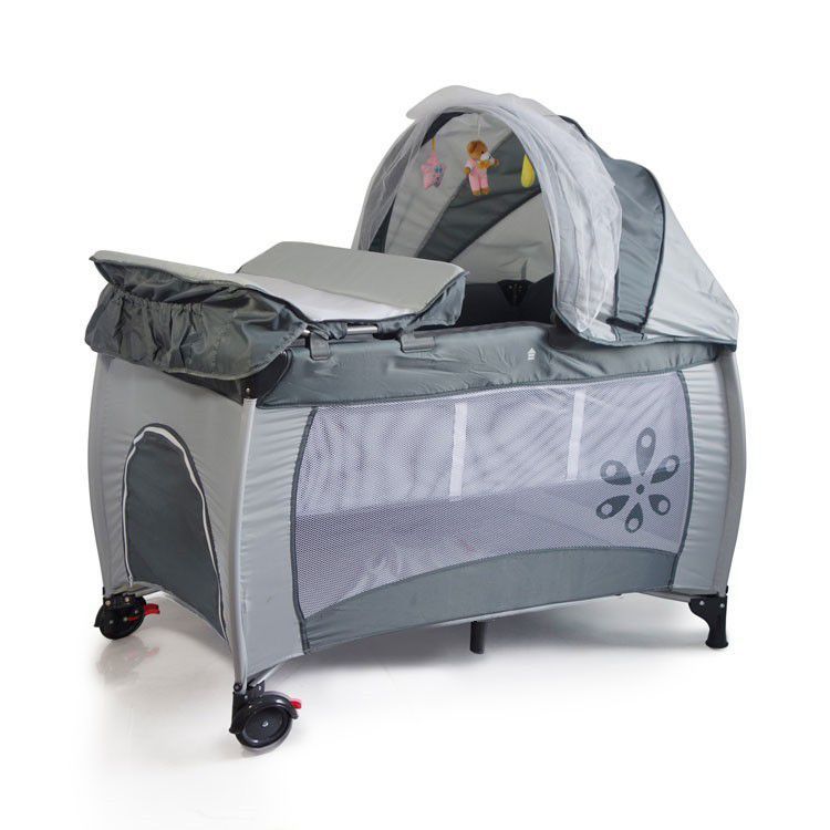 BABY TRAVEL COT WITH PLAY PEN AND NET