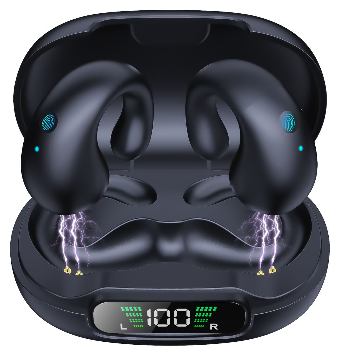 Open Ear Headphones,Wireless Bluetooth Earbuds, Bluetooth 5.3 Clip-on Earphones