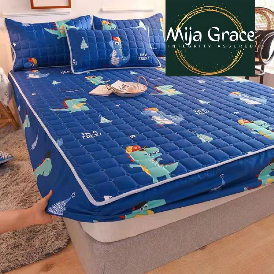 {MijaGrace} Waterproof Mattress Protective Cover - Blue