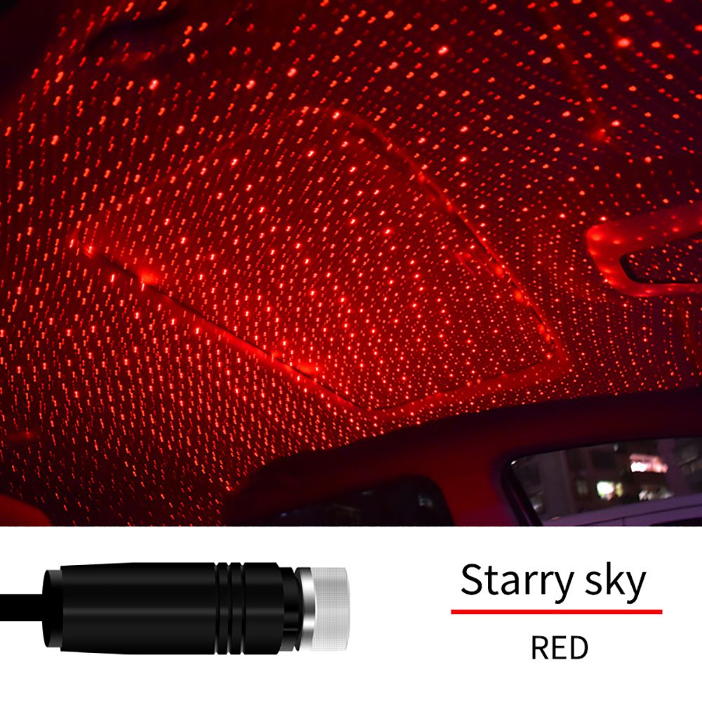 Romantic LED Car Roof Star Night Light  Atmosphere Galaxy Lamp USB Decorative Lamp Adjustable Car Interior Decor Lights