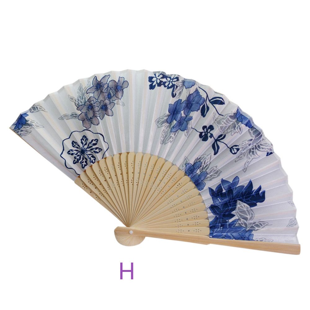 Party Dance Party Colorful Vintage Folding Wedding Hand Held Summer Bamboo Pocket Chinese For Beautiful Wedding Flower Gifts Fan