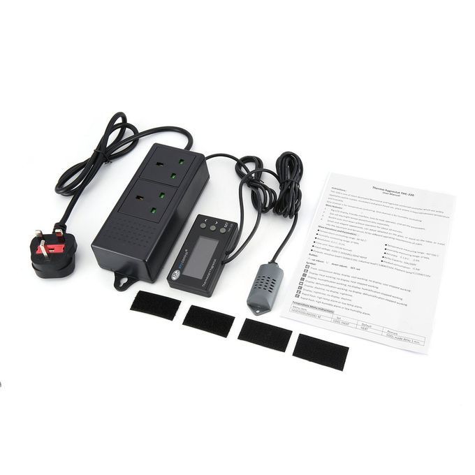 TH -220 Heat  Ool Devi E Temperature Humidity  Ontroller For  Arboy Homebrew-Black-UK