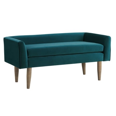 Auburn  Upholstered Bench - Teal