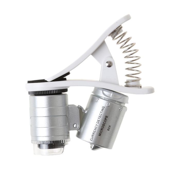 9882W 60X Magnifying Universal Mobile Phone LED Microscope Magnifier W