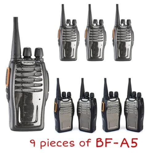 Walkie Talkie - Bf-a5 - 9 Pieces