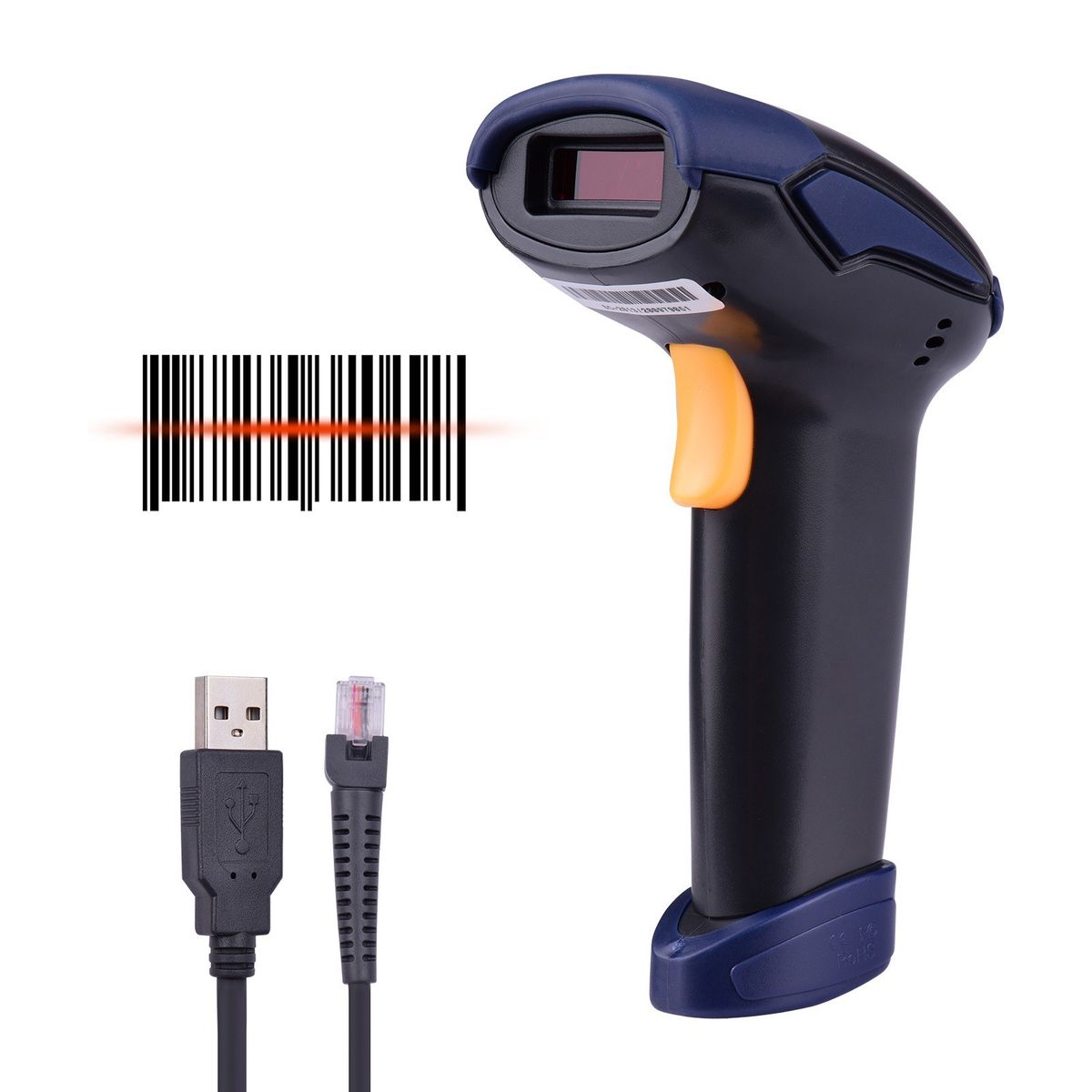 Handheld 1D Barcode Scanner USB Wired Bar Code Reader Manual