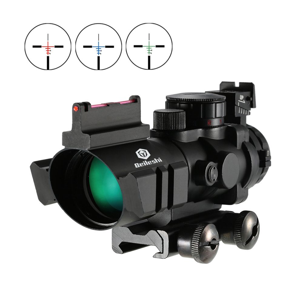4x32 Prism Red/Green/Blue Tri-Illuminated Tactical Reticle