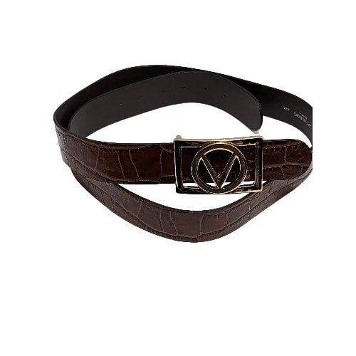 Pierre Croco-Embossed Belt - Caramel