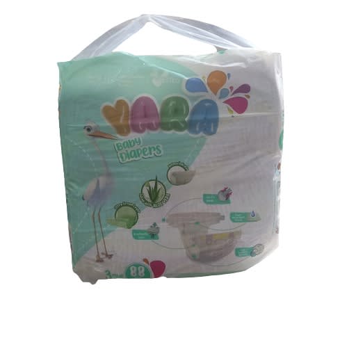 Yara Diapers - Size 3 - Midi 4-9kg - 88pcs