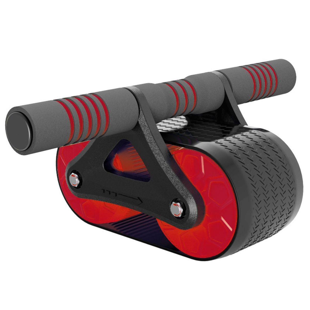 Ab Wheel Roller Non-slip Belly Core Trainer Sports-Red