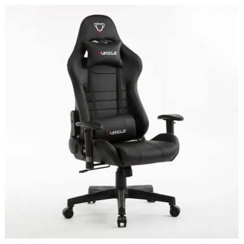 Executive Gaming Chair With Footrest- Black
