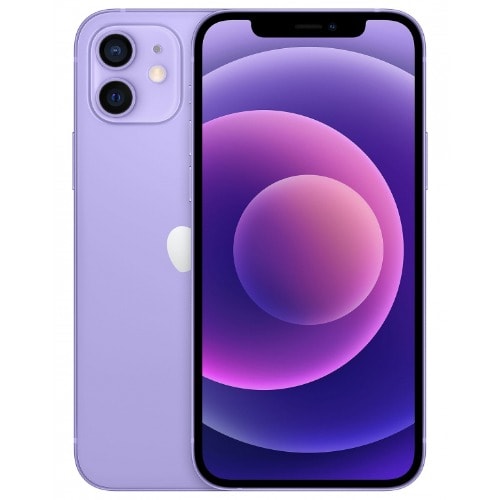 iPhone 12 5G - 6.1" - 64GB ROM - 4GB RAM - Nano-SiIM + eSIM - 3600mAh - Purple- Renewed