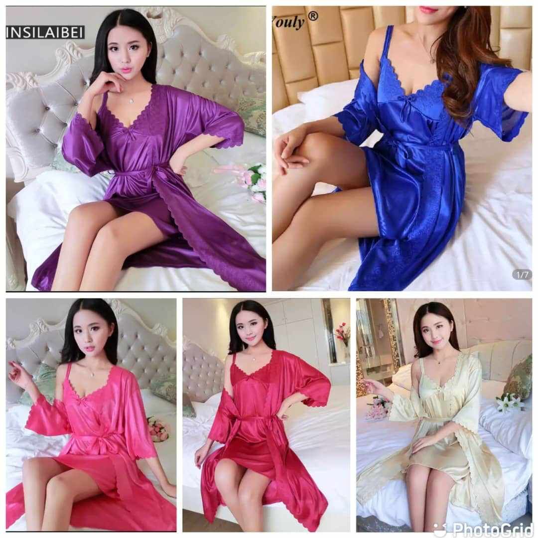 2 In 1 Nightwear For Ladies- Nude