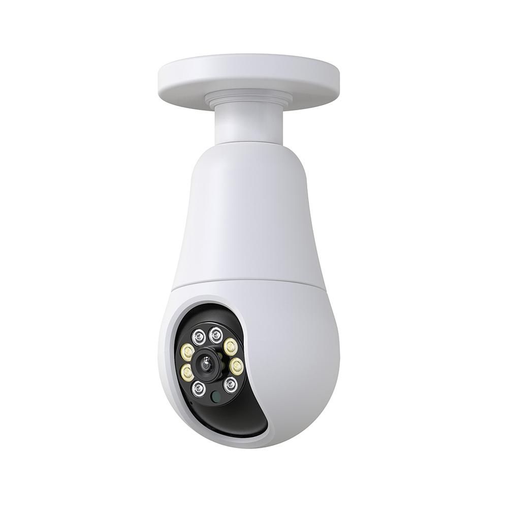 WiFi 360 Panoramic Bulb Camera 1080P Security Camera with 2.4&5GHZ WiFi 360 Degree Panoramic viewing Wireless Home Surveillance Camera Night Vision Two Way Audio Smart Motion Detection