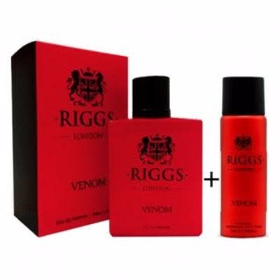 Riggs London - Venom Eau De Parfum - 100ml + Riggs Venom Body Spray - 250ml Riggs London