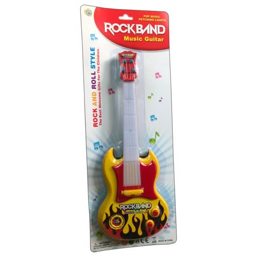 New Pinch Rock Band- Battery Operated Musical Guitar For Kids- 15"
