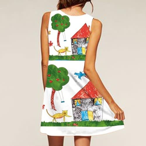 Ladies Sleeveless Flower Print Top