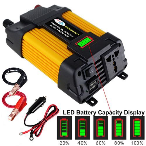 DC 12V To AC 220V Car Power Inverter Peaks Power 6000W Rated Power 500W