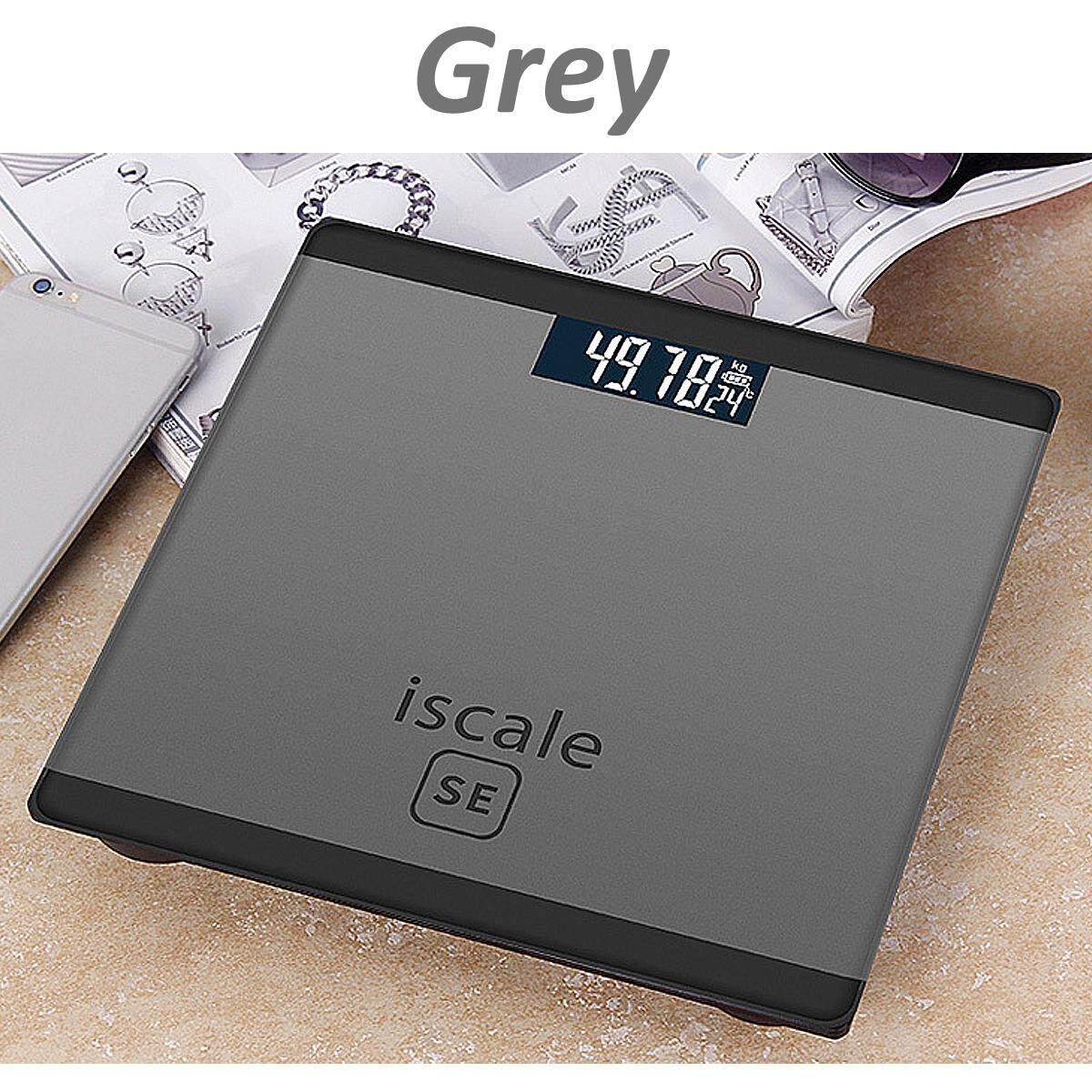 400lb/180kg LCD Electronic Digital Body Weight Scale Bathroom Grey Twilight Grey