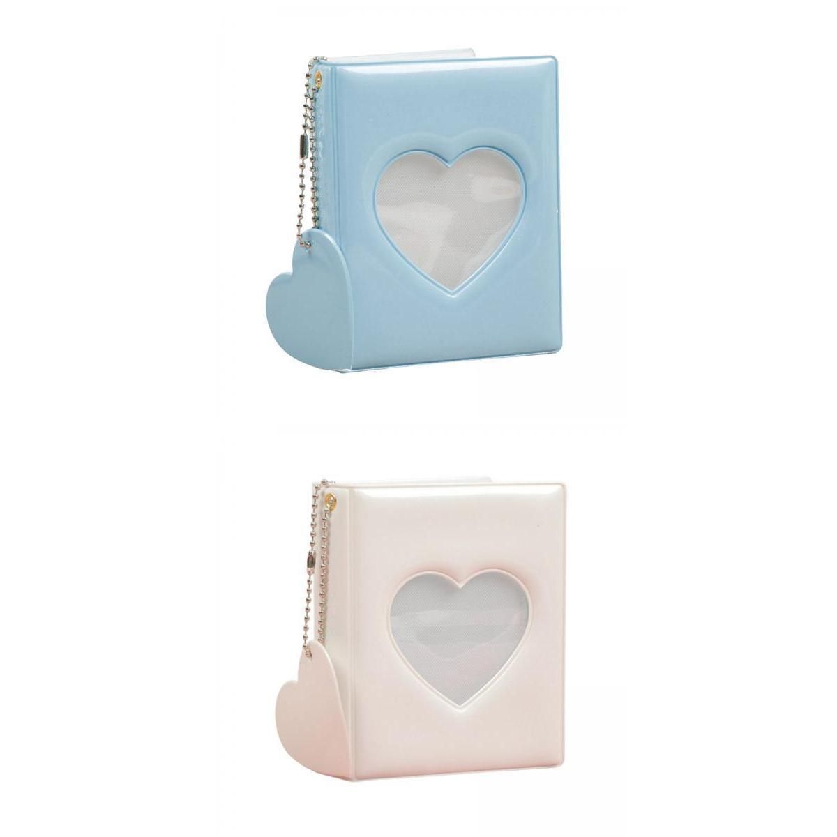 3 Inch Photocard Holder Book Mini Picture Blue And White