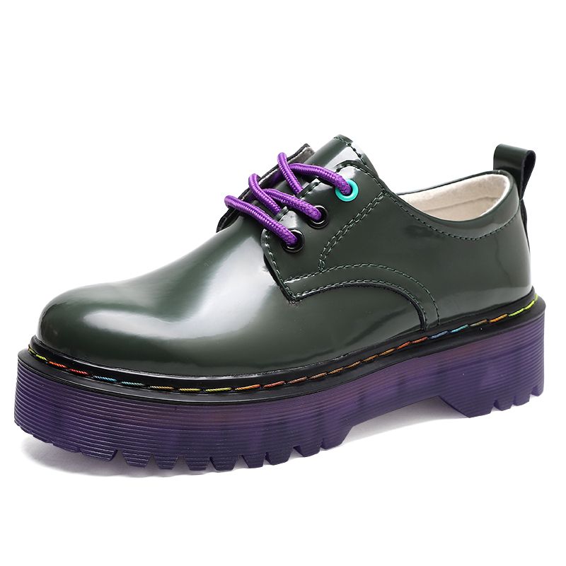 Spring Platform Leather Shoes Women Flats Casual Ladies Wedge Shoes Women