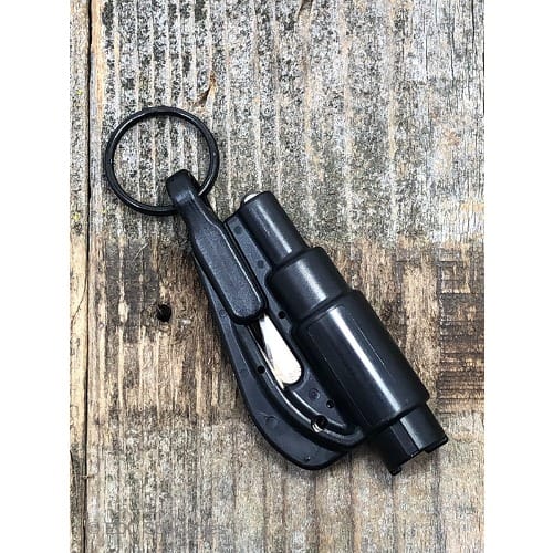 Multi-Function Emergency Keychain Car Escape Tool  - Black