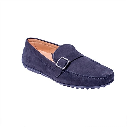 Patrizio Dolci Suede Loafers Shoe - Black